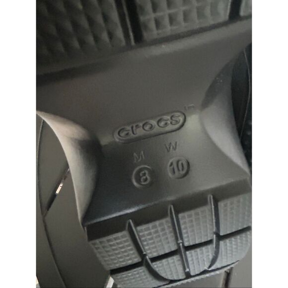 NWOB Croc Stomp Platform Fisherman Sandals Chalk White/Black Men8 Women 10 - Picture 12 of 16